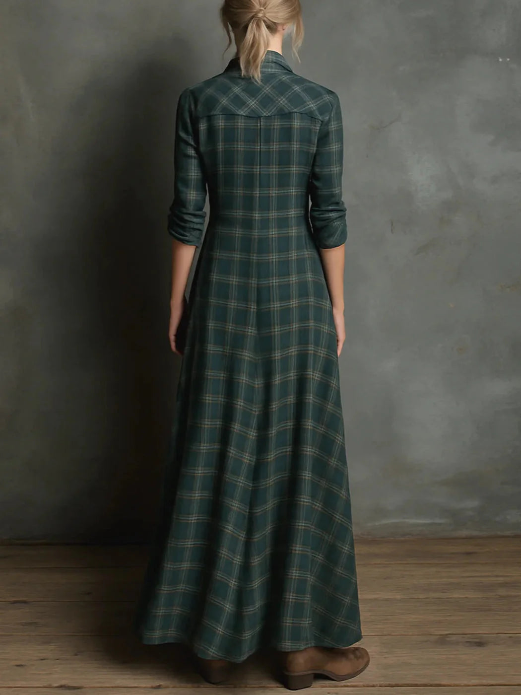 Robe Maxi Carreaux Valentina